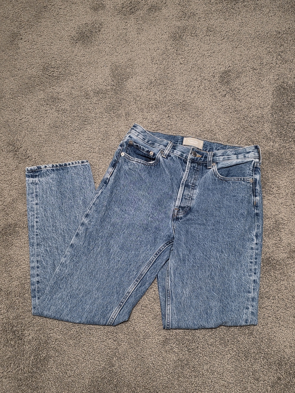 Everlane Women's Straight-Leg Light Blue Denim Jeans